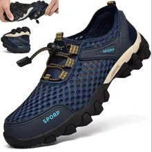 أحذية رياضية صيفية للرجال تنفس شبكة غير قابلة للإنزلاق في الهواء الطلق تسلق الجبال حافي القدمين