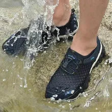 أحذية رياضية صيفية للرجال تنفس شبكة غير قابلة للإنزلاق في الهواء الطلق تسلق الجبال حافي القدمين