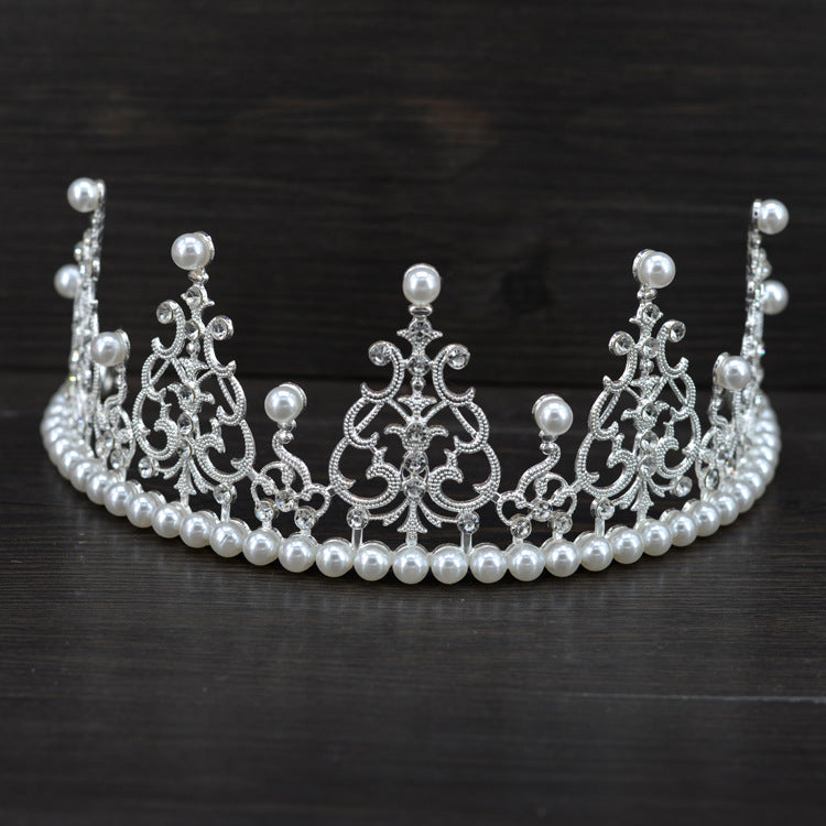 Bride Crown Baby Wing Crown Head Decoration Birthday Cake Crown Decorative Princess Lace Crown Shrou Wholesale