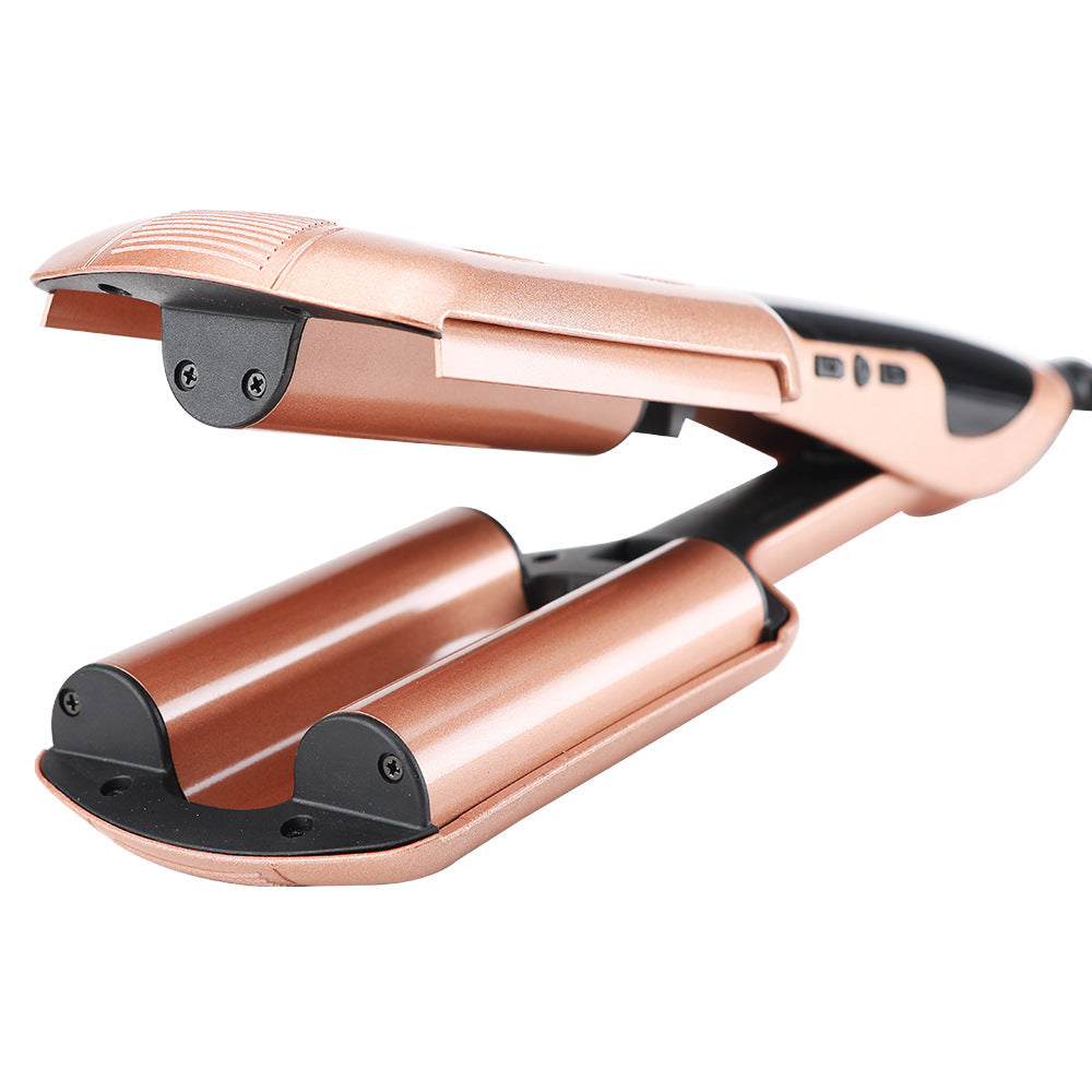 Factory direct ceramic liquid crystal curler egg roll hairpin three-tube wavy dry wet two-purpose curl