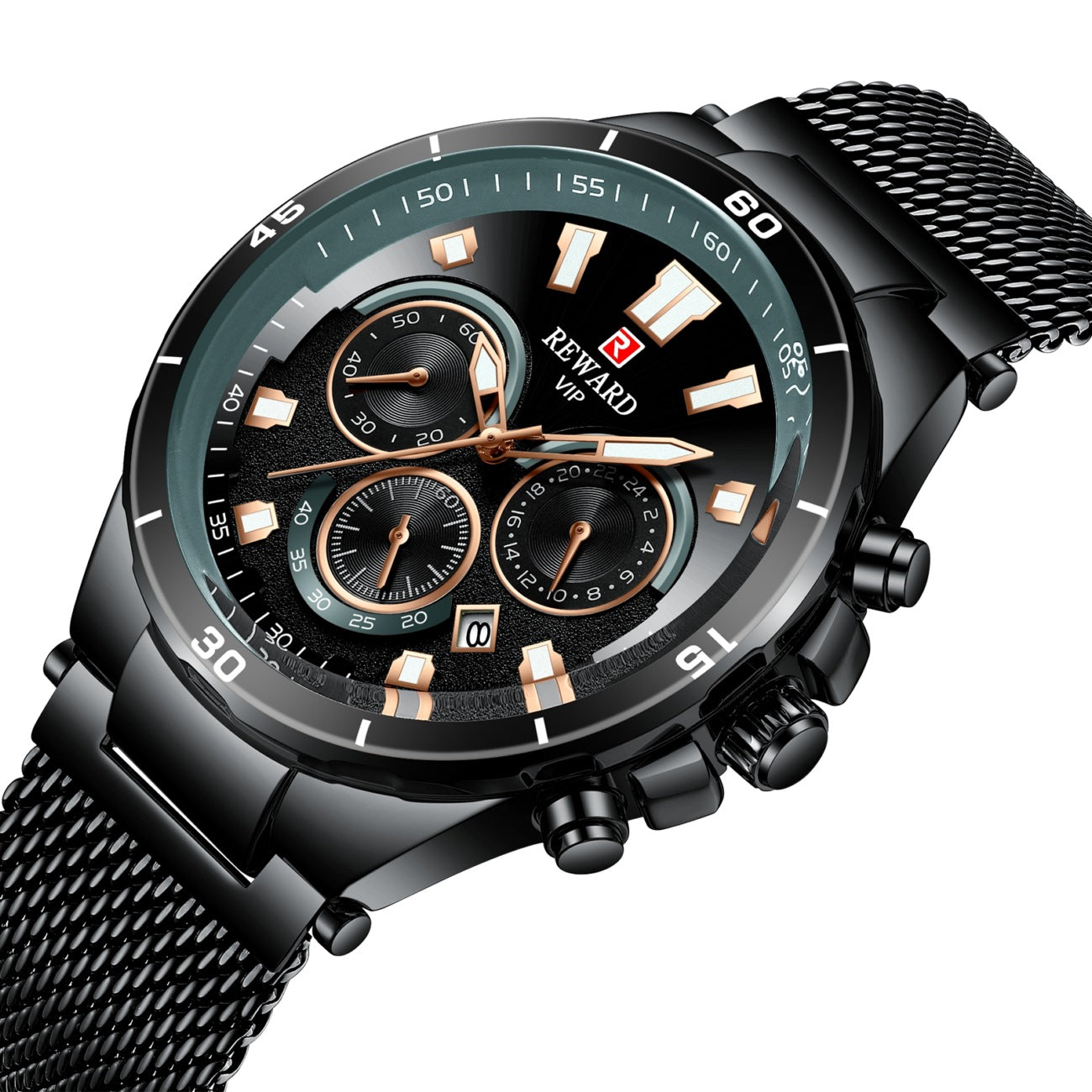 Reward Foreign Trade Three Eye OEM Watch Multi-function Sports Men's Watch Cross-border Waterproof Men's Watch Watches