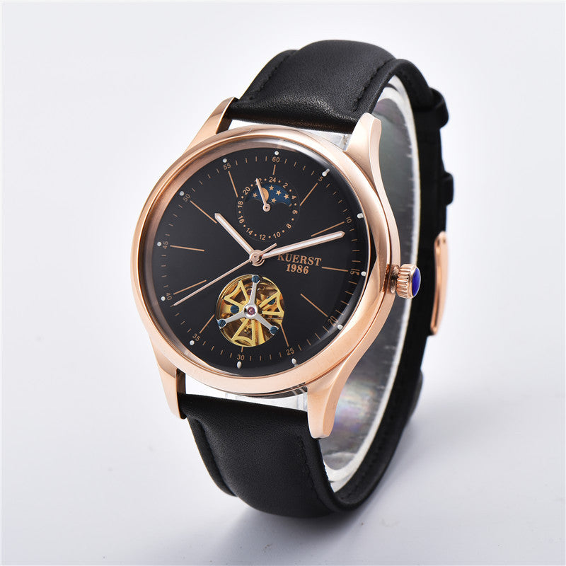 Cool Tour Mechanical Watch Men's Automatic Mechanical Watch Female 8007 Waterproof Watch Leather Business Watch