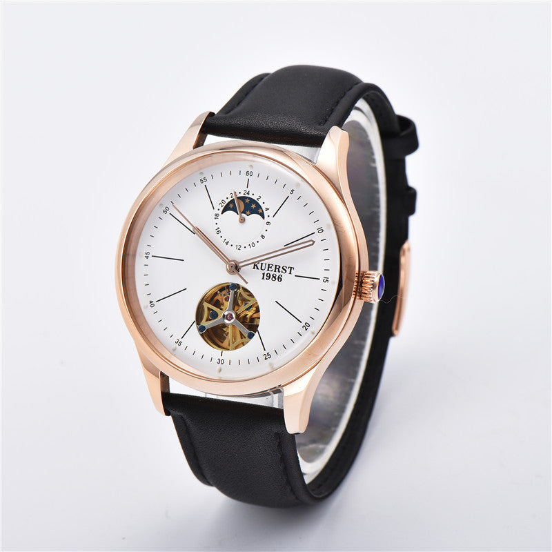 Cool Tour Mechanical Watch Men's Automatic Mechanical Watch Female 8007 Waterproof Watch Leather Business Watch