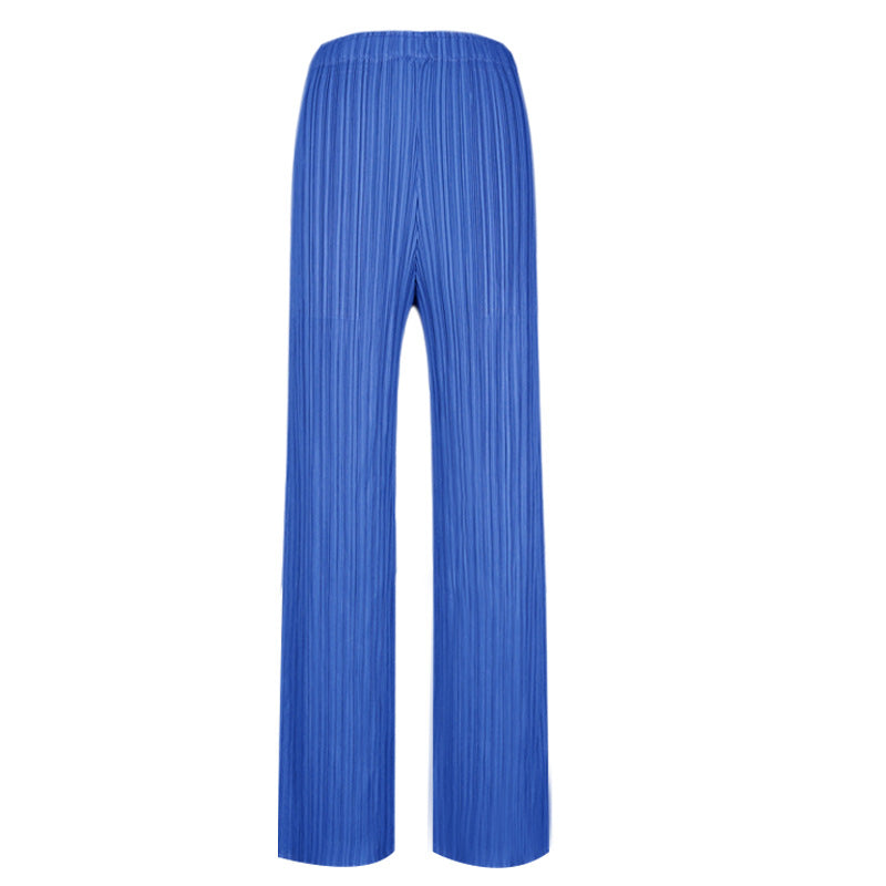 2021 Sanshui Classic pleated god pants female loose comfortable straight pants casual pants women's trousers female fashion 9 colors