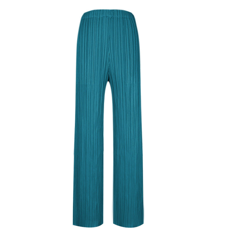 2021 Sanshui Classic pleated god pants female loose comfortable straight pants casual pants women's trousers female fashion 9 colors