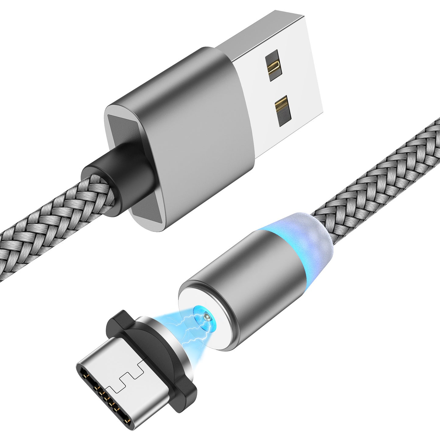 USLION magnetic suction data cable neutral custom data cable three-in-one blind suction charging cable suitable for Apple Type-C