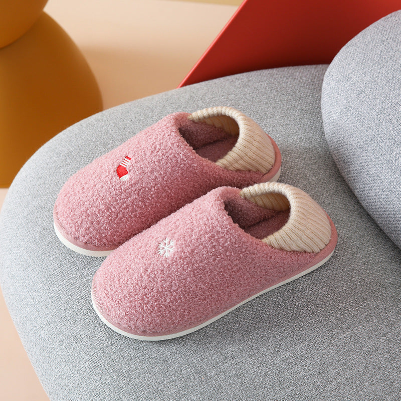 October monthly shoes cotton slippers female autumn and winter bag with postpartum soft bottom winter maternal maternal home slippers