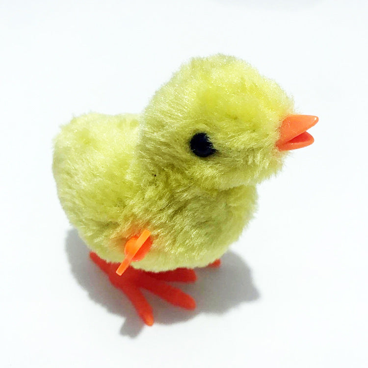 Send chicken yellow chicks on chain plush chicken hair strip toy stalls children toys wholesale