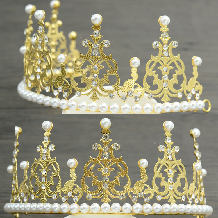 Bride Crown Baby Wing Crown Head Decoration Birthday Cake Crown Decorative Princess Lace Crown Shrou Wholesale