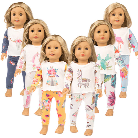 Amazon new 18 inch American girl clothes 43cm Xumu doll clothes doll pajamas set accessories