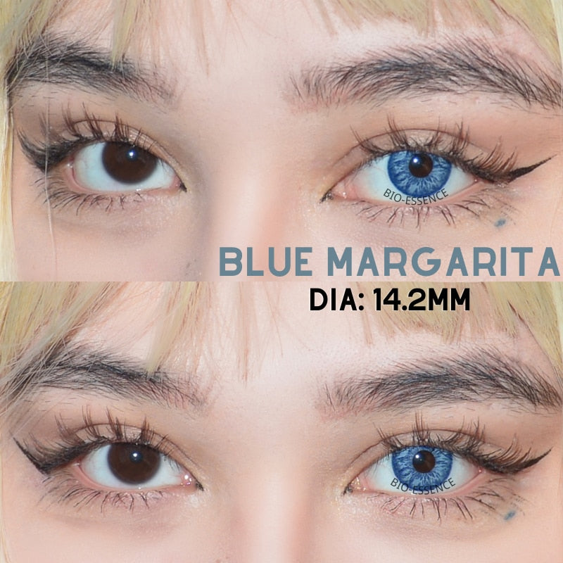 Bio-essence 1 Pair Colored Contact Lenses for Eyes Blue Lenses Green Eye Lenses Gray Lenses Natural Lenses  Fashion Lenses