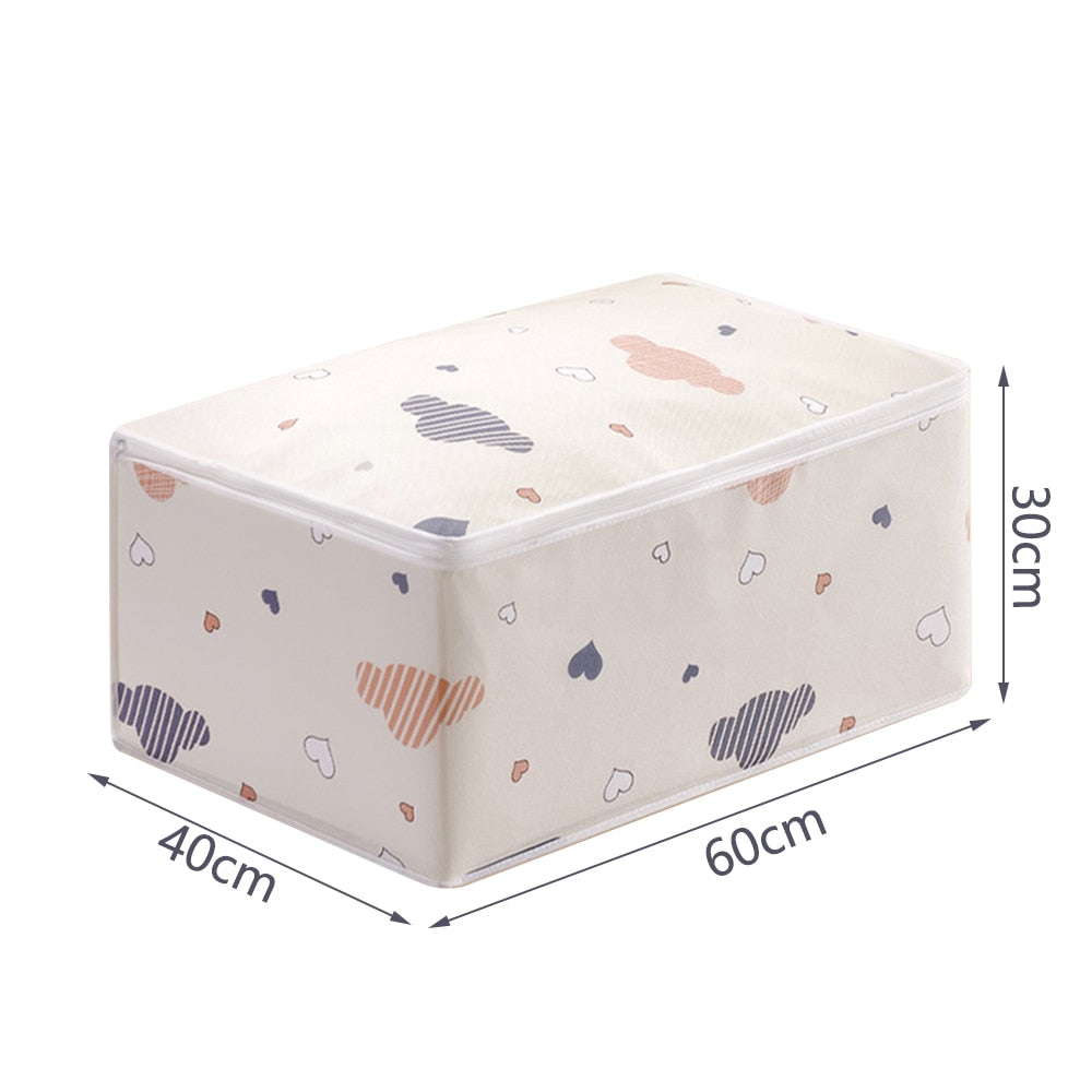 Clothes organizer Foldable Comforter Storage Bag Household Clothing Storage Box Dustproof Quilt Storage bolsas de almacenamiento