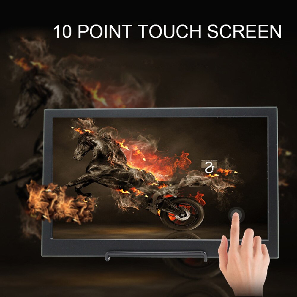 13.3 Inch 2K Touch Screen Mini Portable Monitor Full HD IPS Screen Port Built-in Stereo Speakers HDMI-Compatible Same screen