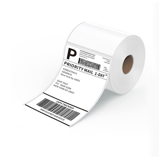 Thermal Shipping Labels 4X6in Shipping Label paper rolls 500 page for thermal printer Compatible Zebra Sticker Printer lable