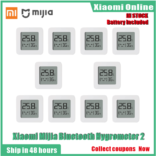 2020New 1-10pcs Xiaomi Mijia Bluetooth Thermometer 2 Wireless Smart Electric Digital Hygrometer Thermometer Work with Mijia APP