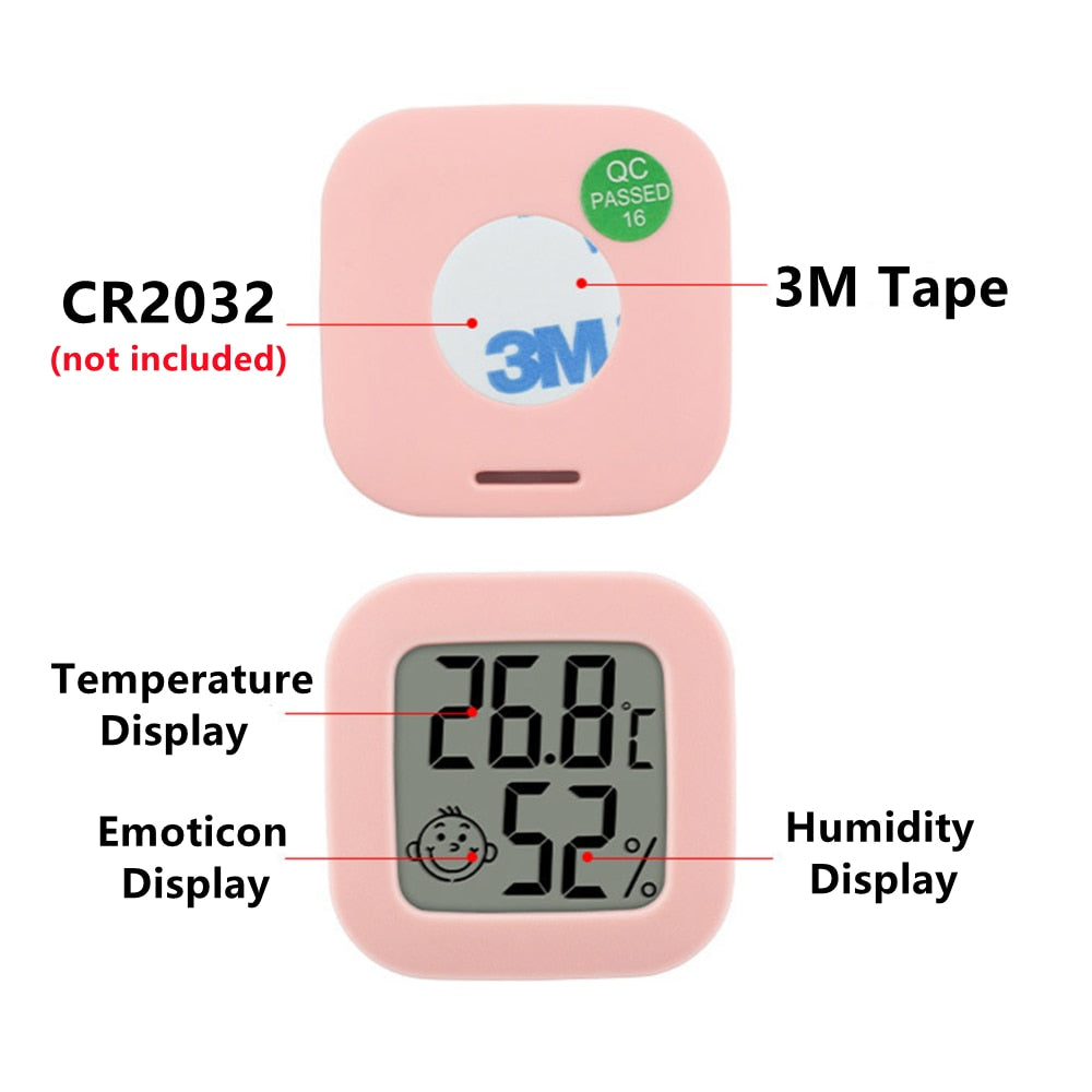 Mini Indoor Thermometer LCD Digital Temperature Room Hygrometer Gauge Sensor Humidity Meter Indoor Thermometer Temperature