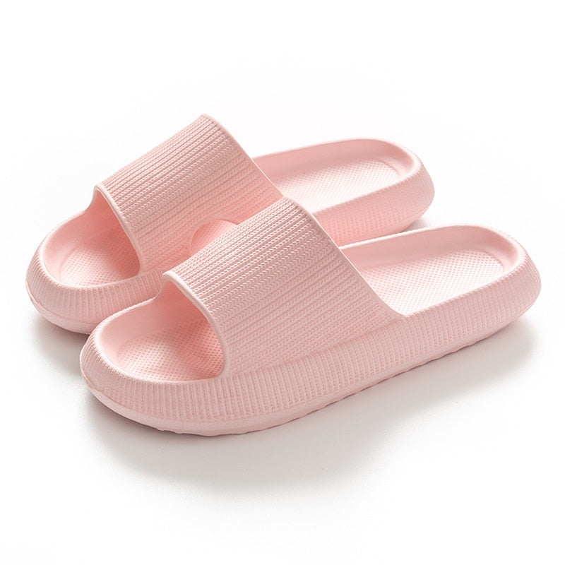 Thick Platform Horsehold Cloud Slippers Women Indoor Bathroom Slides Soft EVA Anti-Slip Home Floor Slides Ladies Summer Shoes