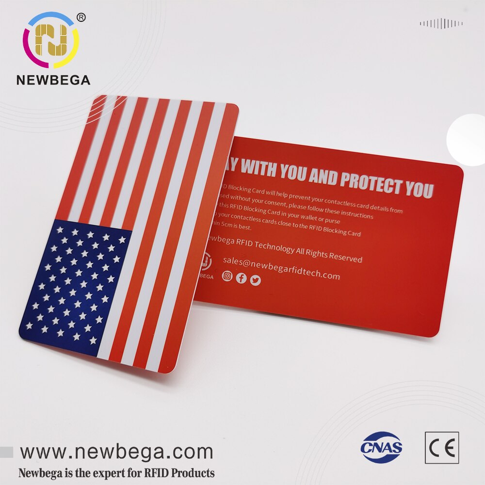 RFID NFC Blocking Shilding Cards For Passport/Purse Credit Card Size New Technology Premium Quality Free Shipping 1PCS