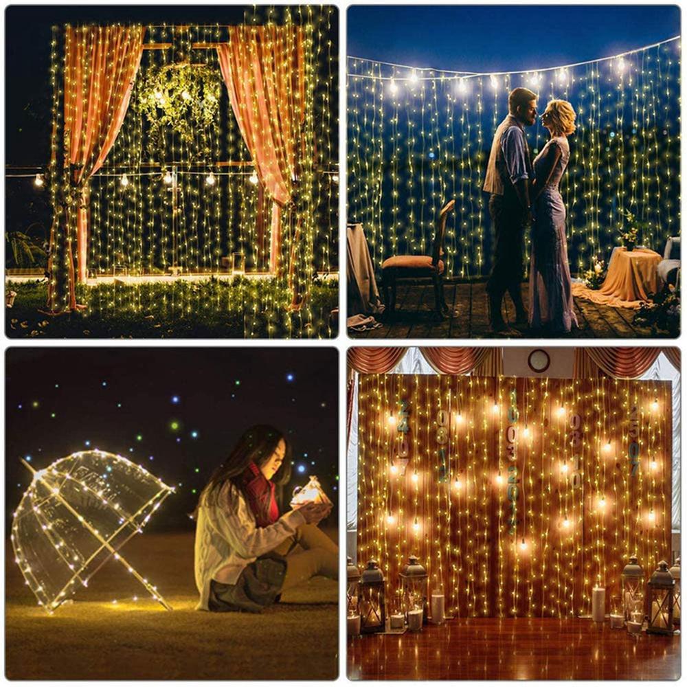 1/2/3m LED Fairy Lights Garland Curtain String Light Home Decoration Aaccessories Curtain Decorative For Home Bedroom Window