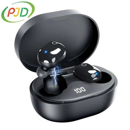 PJD A6S Plus TWS Wireless Bluetooth Headsets Earphones Stereo Headphones Sport Noise Cancelling Mini Earbuds for All Smart Phone