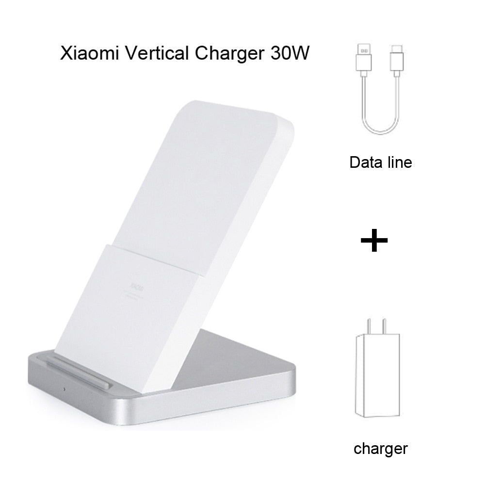 Xiaomi 55W/30W Wireless Charger Max Vertical air-cooled wireless charging Support Fast Charger For Xiaomi 10 For Iphone