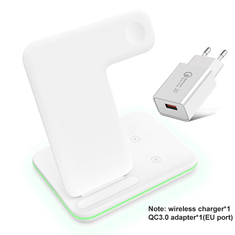 Wireless Charger Stand 15W Qi Fast Charging Dock Station for Apple Watch iWatch 7 AirPods Pro 2 For iPhone 13 12 XS XR X 8 Z5A