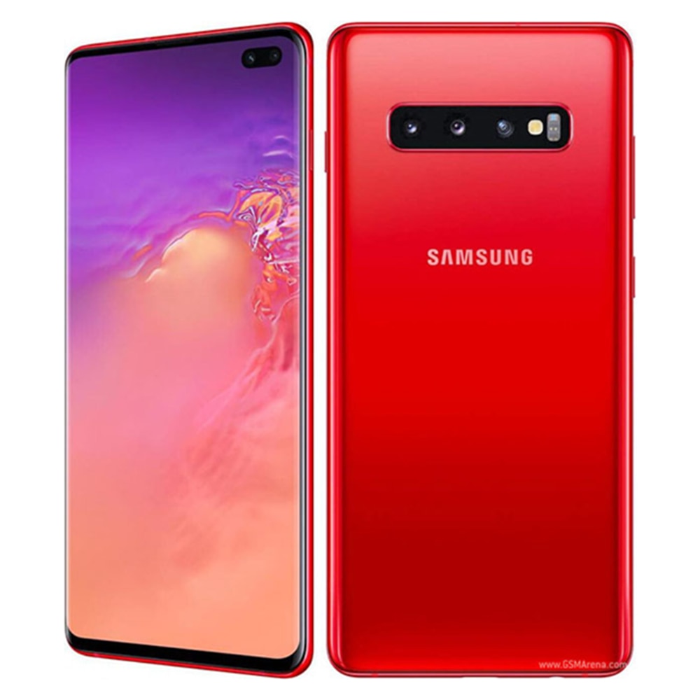 Original Unlocked Samsung Galaxy S10 Plus Octa-core 6.4``8GB RAM 128GB ROM 16MP Triple Camera LTE Fingerprint Android Cellphone