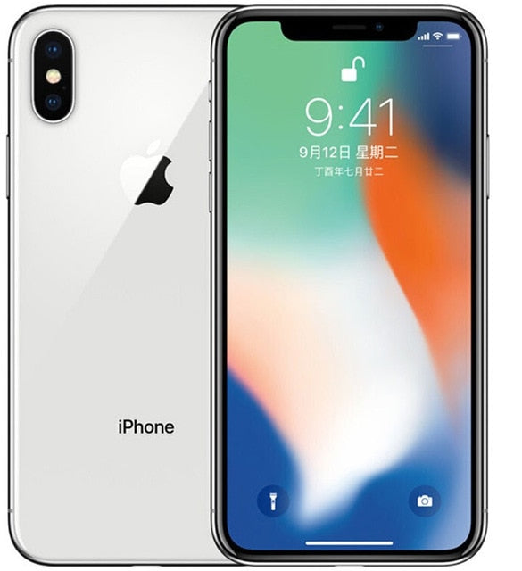 Original Unlocked Apple iPhone X Face ID 64GB/256GB ROM 5.8" 3GB RAM 12MP Hexa Core iOS A11 Dual Back Camera 4G LTE Mobile phone