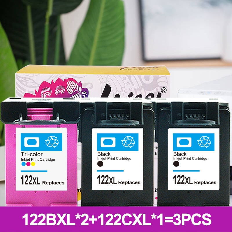 Hicor Remanufactured 122 XL Replacement for HP 122XL Ink Cartridge for Deskjet 1000 2050 3050 Laser Printer