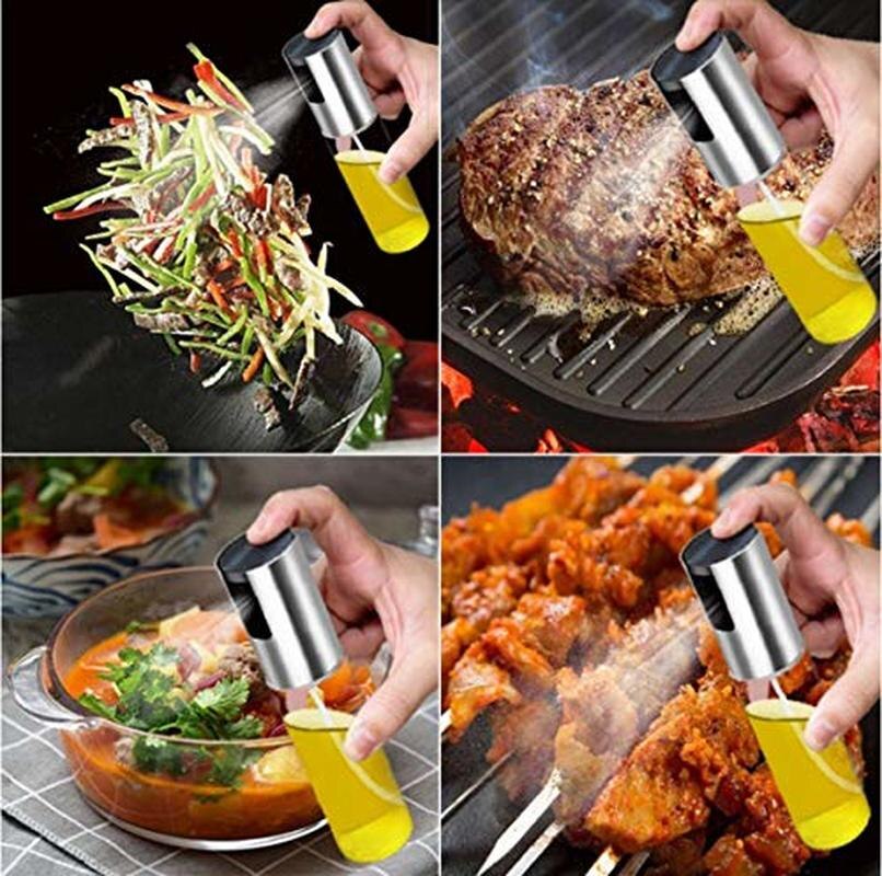 2/4pcs Kitchen BBQ Baking Olive Oil Spray Bottle Spray Bottle Water Pump Grill Bottle Vinegar Bottle Oil Dispenser Cookware Tool