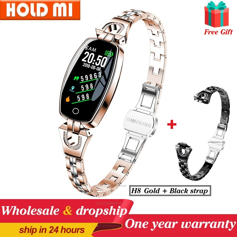 2021 H8 and H8 pro Women Smartwatch Heart Rate Monitor Blood Pressure Smart watch Band  Fitness Tracker lady bracelet Wristband