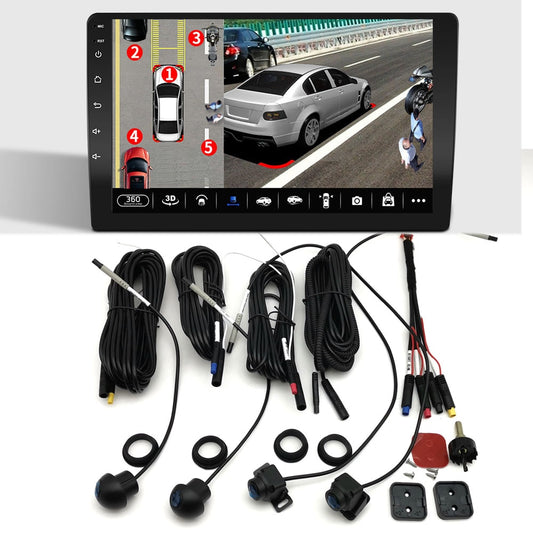 360° Panoramic Camera 720P HD Rear / Front / Left / Right 360 Panoramic Accessories for Car android Radio