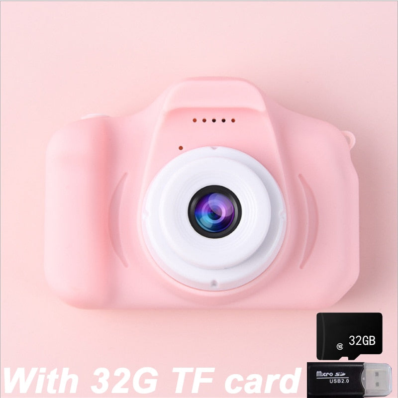 Children's Camera Waterproof 1080P HD Screen Camera Video Toy 8 Million Pixel Kids Cartoon Cute Camera Outdoor Photography Toy