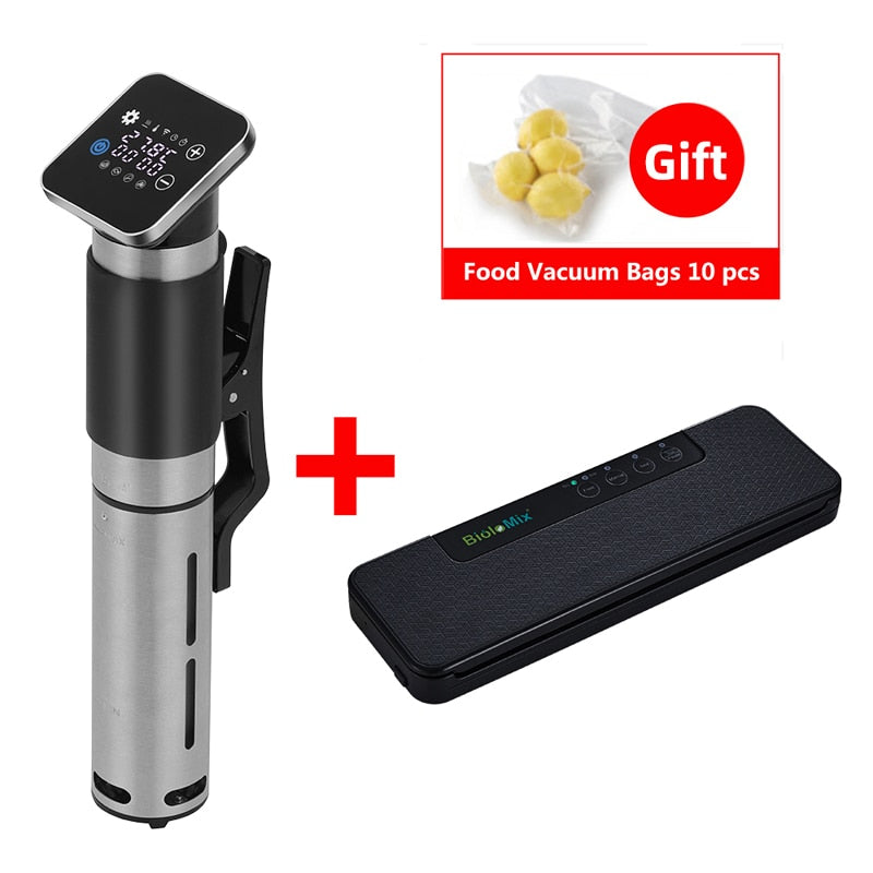 BioloMix 5th Generation Stainless Steel WiFi Sous Vide Cooker IPX7 Waterproof Thermal Immersion Circulator Smart APP Control