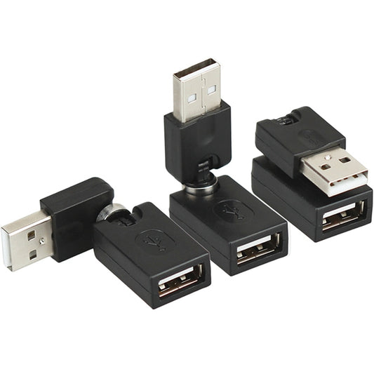 360 degree free rotation USB male to female adapter USB male to female rotary bending interface a male to female female