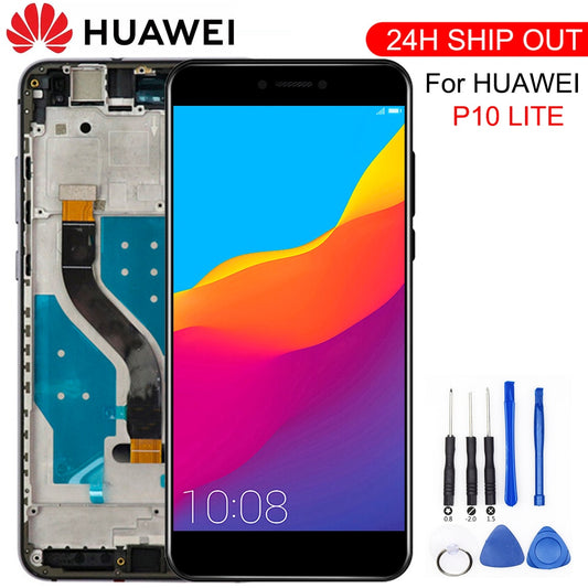 5.2" ORIGINAL LCD For HUAWEI P10 Lite Display Touch Screen with Frame For HUAWEI P10 Lite LCD Screen was-lx1 was-lx1a Nova Lite