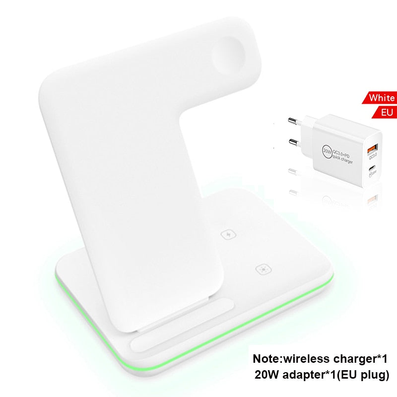 Wireless Charger Stand 15W Qi Fast Charging Dock Station for Apple Watch iWatch 7 AirPods Pro 2 For iPhone 13 12 XS XR X 8 Z5A