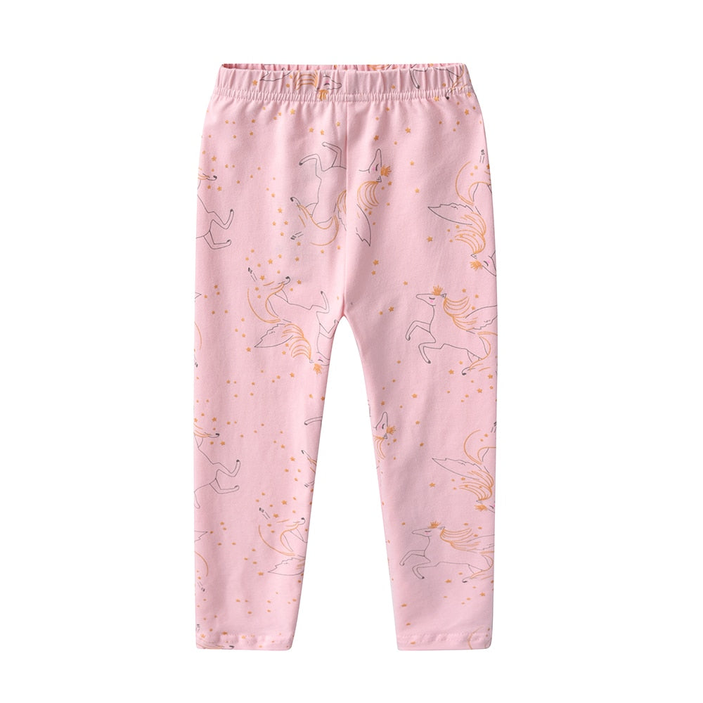 Girls Leggings Cotton Toddlers Trousers Fille Kids Pants Girls Skinny Pants Cartoon Pattern Print Children Leggings Trousers