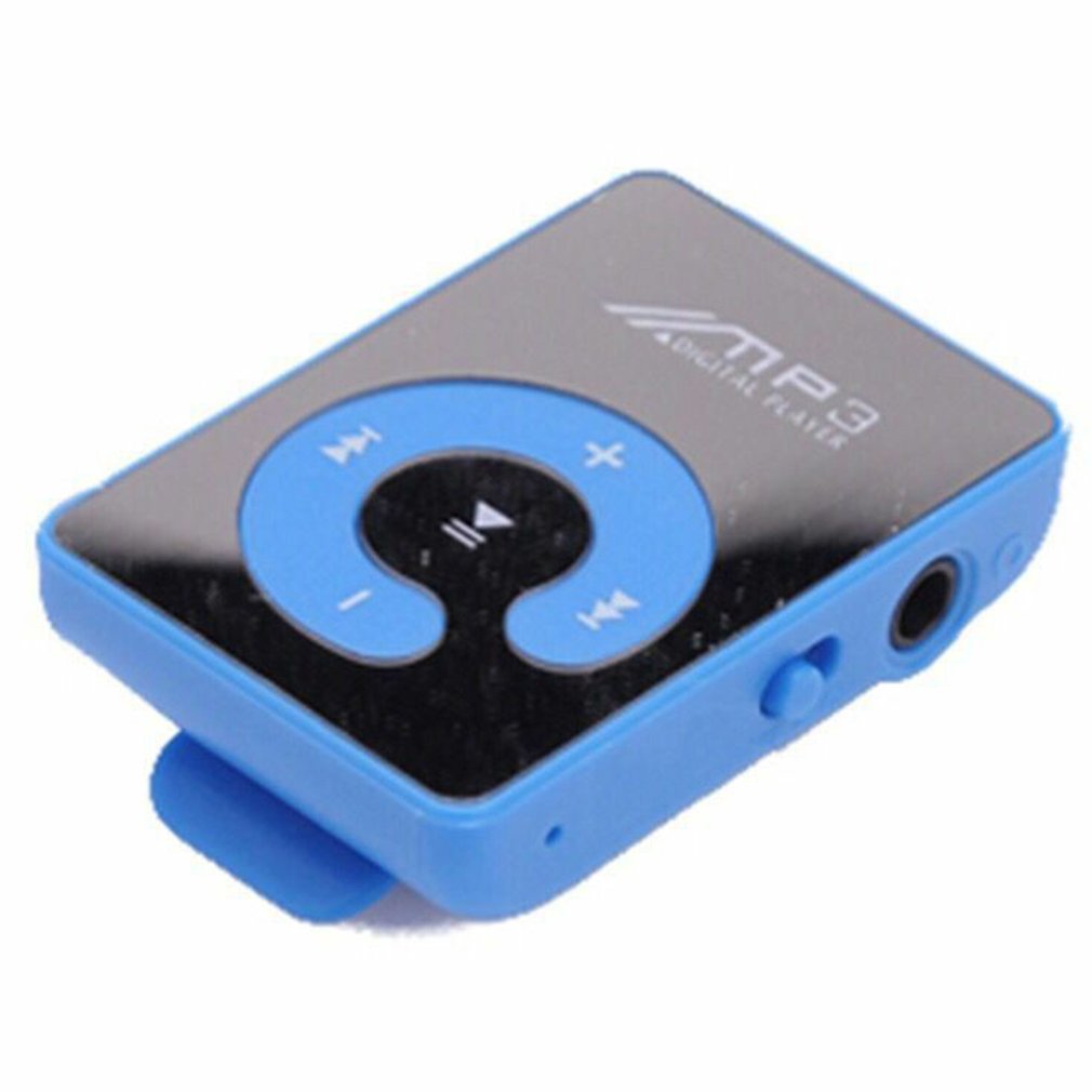 Portable Mini Mirror Clip MP3 Player Music Media Support Micro SD TF Card Fashion Hifi MP3 for Outdoor Sports