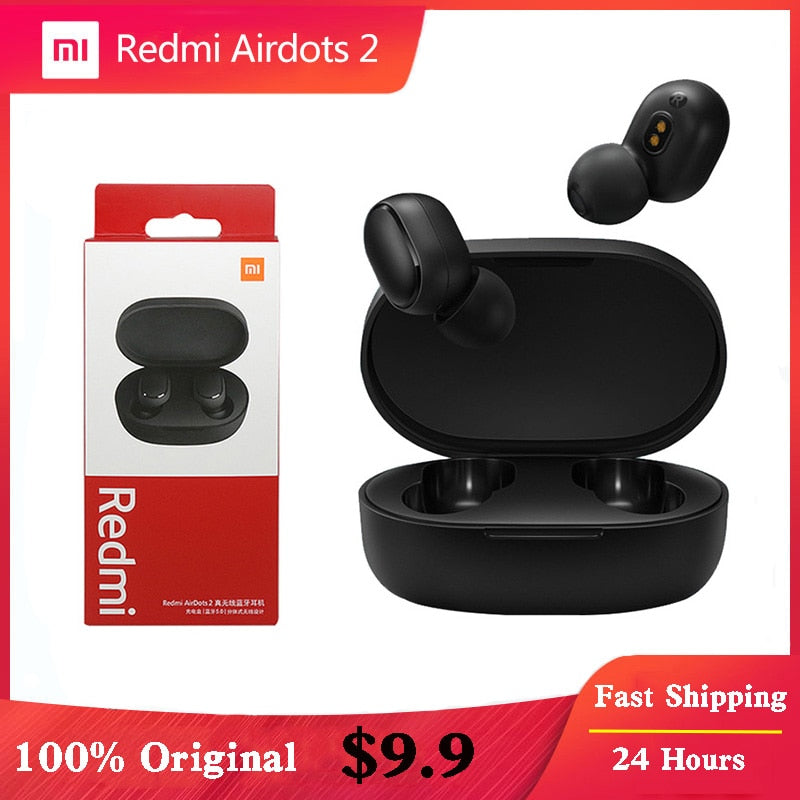 Xiaomi Redmi Airdots 2 Earbuds True Wireless Earphone Bluetooth 5.0 Noise Reductio Headset With Mic Tws Original Xiaomi Airdots