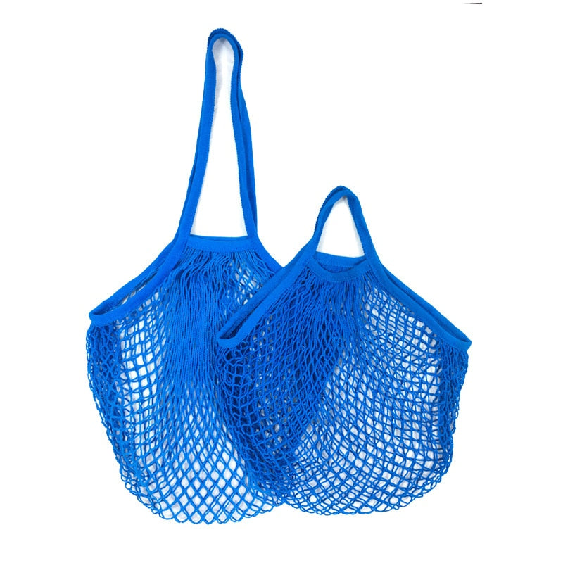 Reusable Fruit Vegetable Bag Washable Cotton Mesh Grocery Bags Cotton String Bags Net Shopping Bags Mesh Bags for Fruit Storage