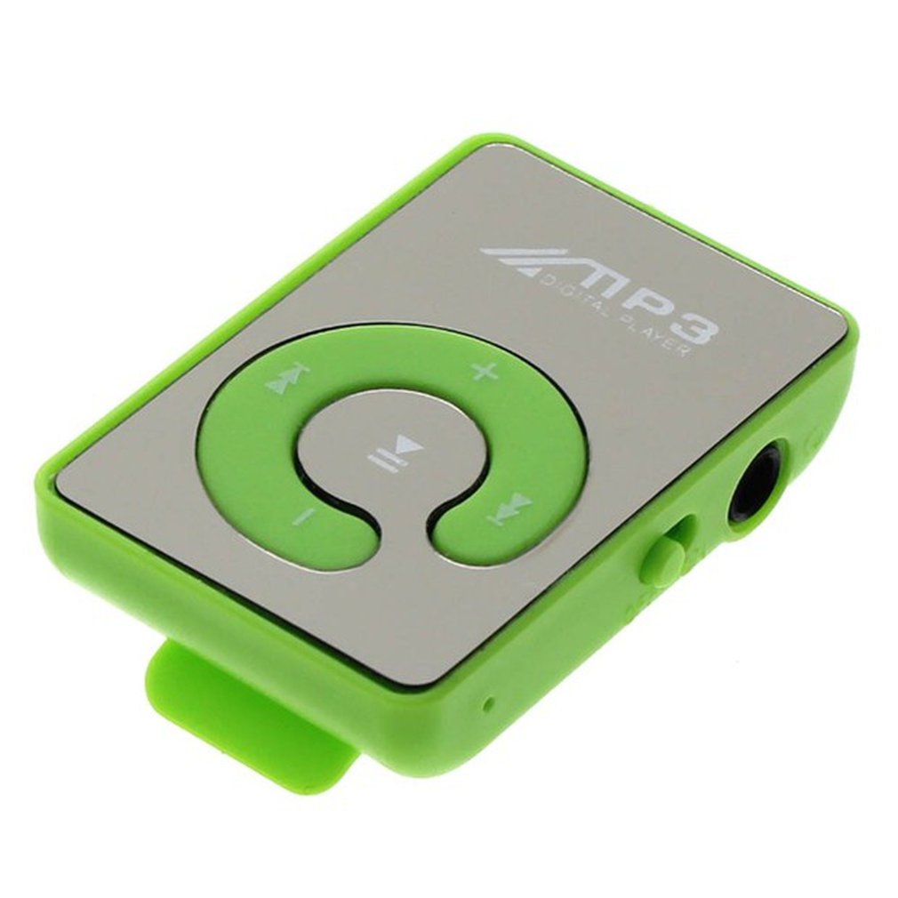 Portable Mini Mirror Clip MP3 Player Music Media Support Micro SD TF Card Fashion Hifi MP3 for Outdoor Sports