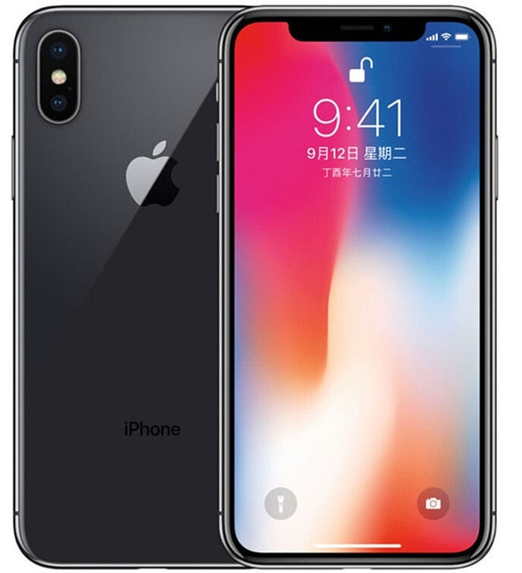 Original Unlocked Apple iPhone X Face ID 64GB/256GB ROM 5.8" 3GB RAM 12MP Hexa Core iOS A11 Dual Back Camera 4G LTE Mobile phone