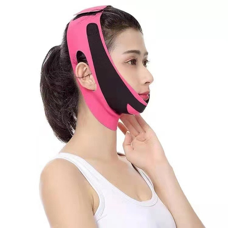 Women Slimming Chin Cheek Slim Lift Up Mask V Face Line Belt Anti Wrinkle Strap Band Facial Beauty Tool Face Slimming Bandage