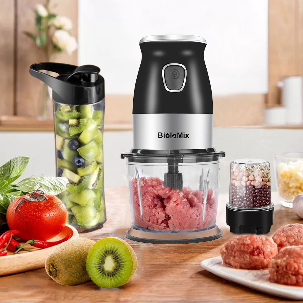 BPA FREE 500W Portable Personal Blender Mixer Food Processor With Chopper Bowl 600ml Juicer Bottle Meat Grinder Baby Food Maker