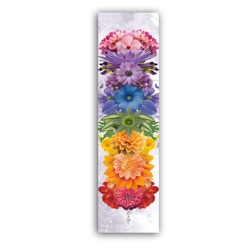 Wangart Bohemian Seven Chakras canvas Paintings Multicolor Planet Butterfly Flower Home Decoration  Painting