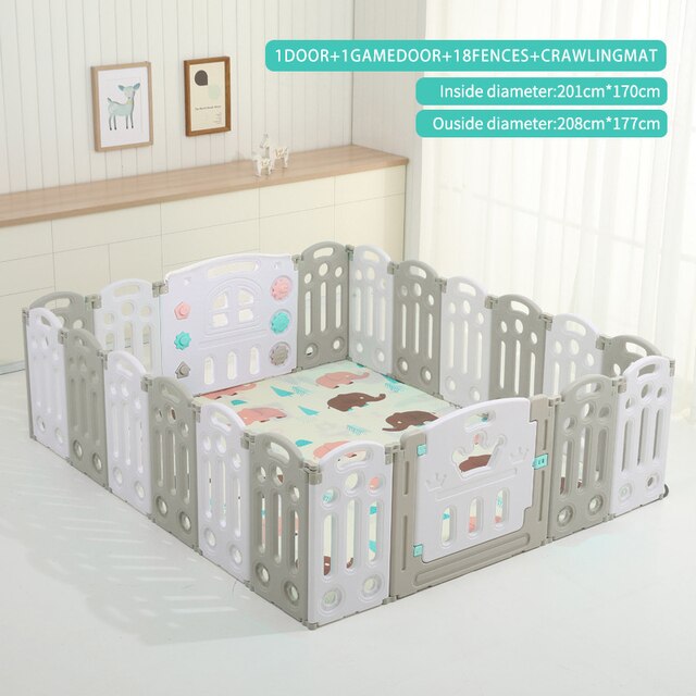 Super Luxury Baby Playpen With Free Mat Kid Playpen for Children Indoor Baby Playground Kids Ball Pit Playpen Kid Ball Pool Pit