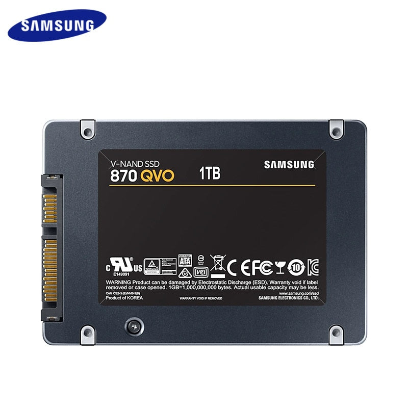 Samsung 2TB SSD 1TB 2.5" 870 QVO 4TB Internal HDD SATA III QLC SATA3 Solid-State Hard Drive New 100% Original For Desktop