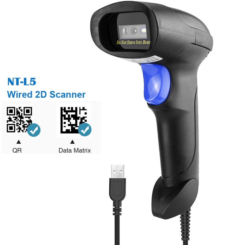 NETUM L8S Wireless 2D Barcode Scanner with Stand Automatic Sensing Scanning QR Bar code Reader PDF417 for mobile payment