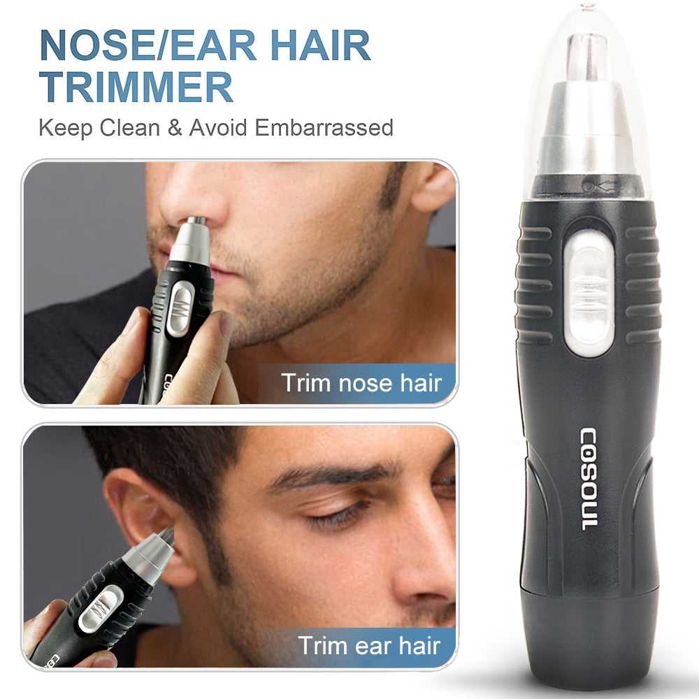 Nose Hair Clipper Trimmer  Safe Design Electric Nose Hair Trimmer Shaver Epilator Ear Razor Stainless Steel Blade Waterproof